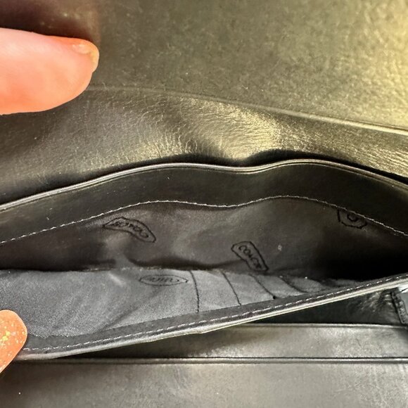 Coach Lambskin Leather Zip Long Wallet with Snap - EUC - Picture 9 of 9